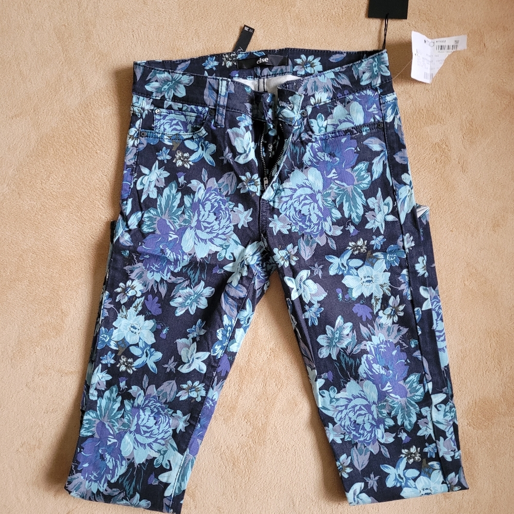 ELSE FLORAL SKINNY JEANS SIZE 26w - Picture 2 of 11